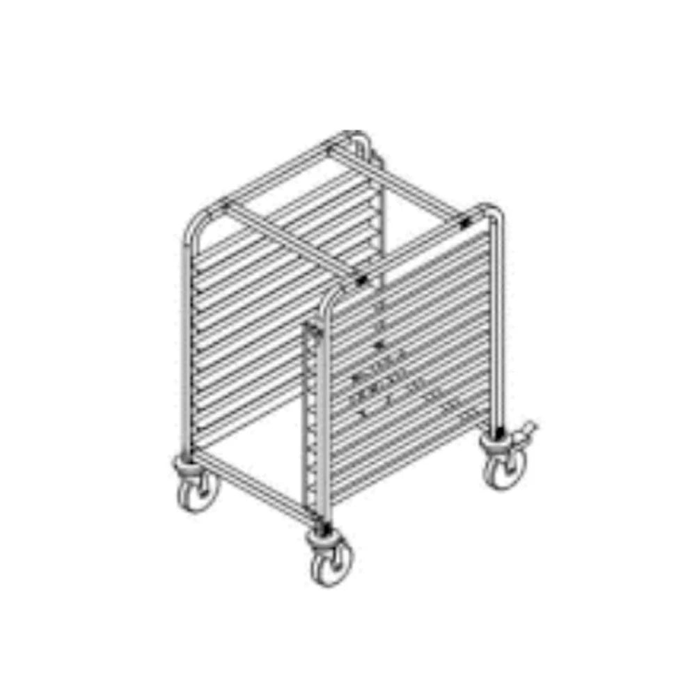 Migsa Carro Espiguero 10 Charolas En Aluminio 6063-T1 Nuevo