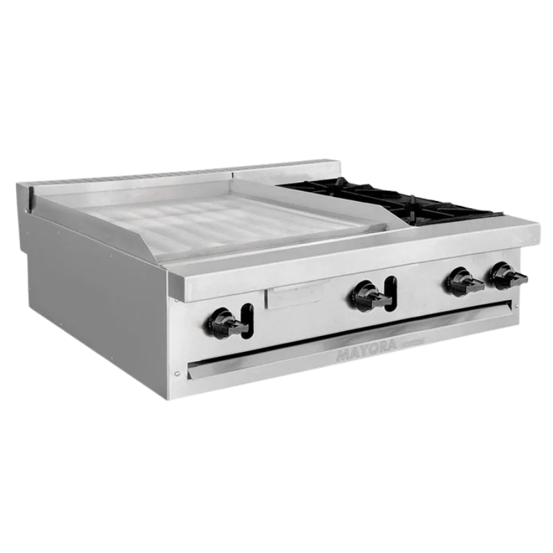 International Estufa Modular Triple 2 Secciones de Plancha, 1 Sección de Quemadores CG30161 Nuevo