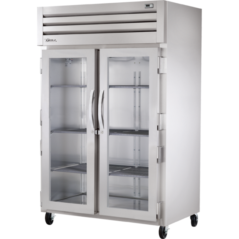 True Refrigerador Vertical 2 Puertas Cristal Acero Inoxidable STA2R-2G-HC Nuevo