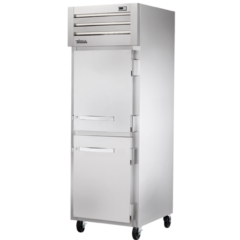 True Congelador Vertical 2 Medias Puertas Solidas Acero Inoxidable STG1F-2HS-HC Nuevo