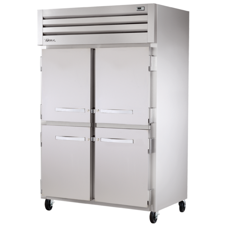 True Congelador Vertical 4 Medias Puertas Solidas Acero Inoxidable STG2F-4HS-HC Nuevo