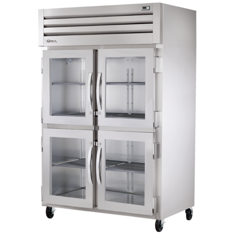 True Gabinete con Calefacción Vertical 4 Medias Puertas Cristal STG2H-4HG Nuevo