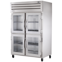 True Gabinete con Calefacción Vertical 4 Medias Puertas Cristal STG2H-4HG Nuevo