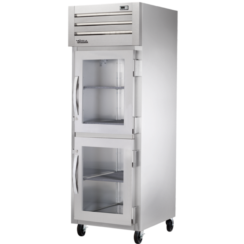True Gabinete Calentador Vertical 2 Medias Puertas Cristal 3 Parrillas STA1H-2HG Nuevo