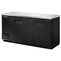 True Refrigerador Contrabarra 2 Solida 7 Pies Cúbicos Vinil Negro TBB-3-HC Nuevo