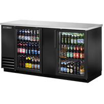 True Refrigerador Contrabarra 2 Cristal 7 Pies Cúbicos Vinil Negro TBB-3G-HC-LD Nuevo