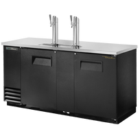True Enfriador Dispensador de Cerveza 2 Puertas 3 Barriles 7 Pies TDD-3-HC Nuevo
