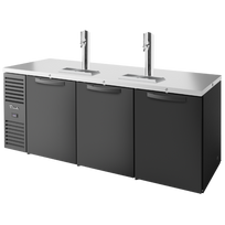 True Dispensador de Cerveza Refrigerada Sistema de Refrigeración a la Izquierda Puertas Batientes Negras TDR84-PTSZ1-L-B-SSS-SSS-1 Nuevo