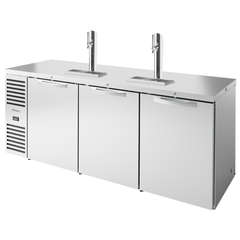 True Dispensador de Cerveza Refrigerada Sistema de Refrigeración a la Izquierda Acero Inoxidable TDR84-PTSZ1-L-S-SSS-SSS-1 Nuevo