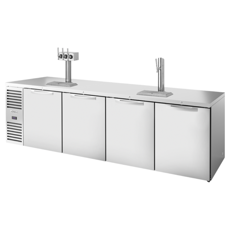 True Dispensador de Cerveza Refrigerado Puertas Abatibles Sólidas Acero Inoxidable TDR108-RISZ1-L-S-SSSS-1 Nuevo