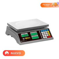 Rhino Báscula Contadora Recargable Backlight Acero Inoxidable 30kg BACO-30
