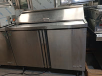 Asber Mesa Refrigerada Para Preparación Ensaladas 2 Puertas Acero Inox APTS-48-12 HC Seminuevo