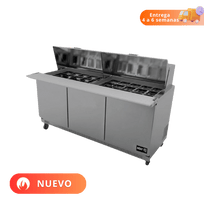 Asber Mesa de Refrigeración de Preparación 3 Puertas APTM-72-30 HC