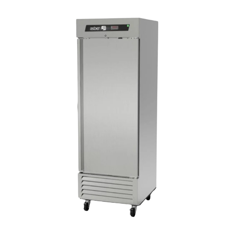Asber Refrigerador Vertical 1 Puerta Solida Acero inoxidable ARR-23-H HC Seminuevo