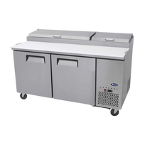 Atosa Mesa de Preparación Refrigerada de 2 Puertas MPF8202GR