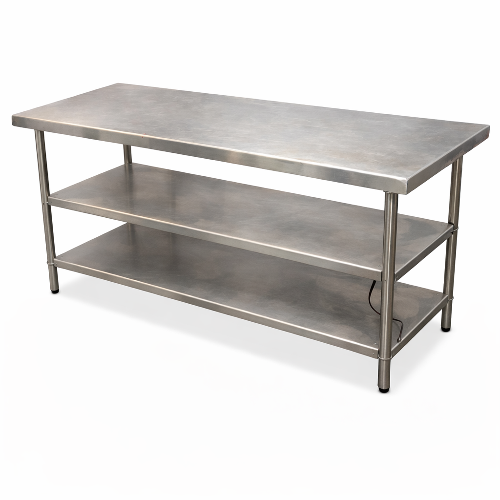 Mesa de Trabajo Acero Inoxidable 2.30 x .60 x .90 Seminuevo