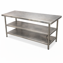 Mesa de Trabajo Acero Inoxidable 2.30 x .60 x .90 Seminuevo