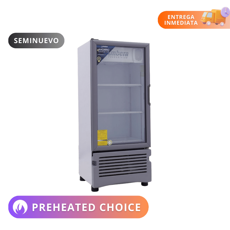 Imbera | Refrigerador Vertical 1 Puerta de Cristal | VR09 | Seminuevo