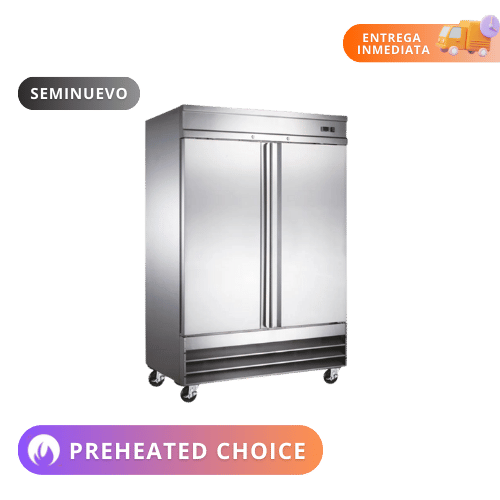 Icehaus Congelador dos puertas de acero CV-2PS-SS-01 