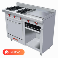 Coriat Estufa con 2 Quemadores Plancha Gratinador y Horno MINICHEF DE PISO PETIT Nuevo