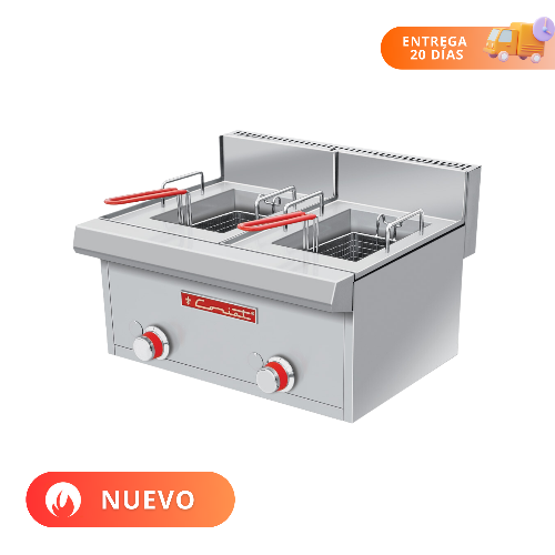 Coriat Freidora a Gas 2 Tina y 2 Canastillas FC-10-D MESA PETIT