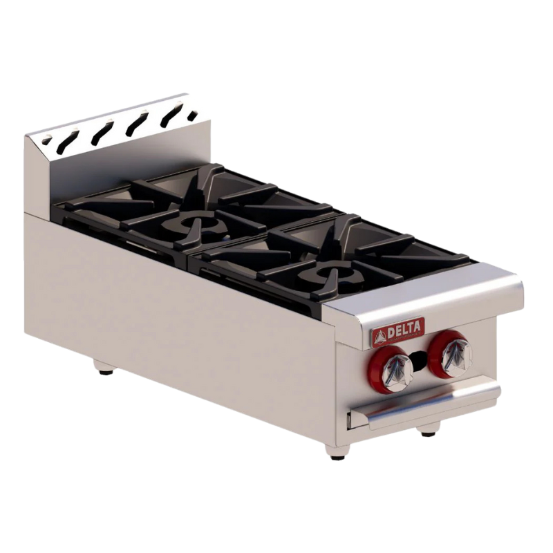 Delta Parrilla vertical a gas 2 quemadores mixto 1-2-V-MIX