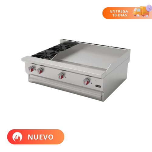 Drago Combinado Parrilla y Plancha 2 Quemadores CG-20PD