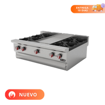 Drago Combinado Parrilla y Plancha 4 Quemadores CG-40P