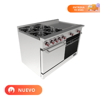 Drago Estufa con 4 Quemadores Horno y Plancha de 2 pies CG-41PD 