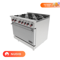 Drago Estufa con 6 Quemadores y Horno CG-61