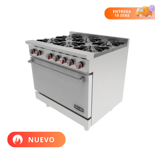 Drago Estufa con 6 Quemadores y Horno CG-61