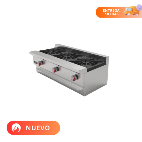 Drago Parrilla Slim 3 Quemadores CG-30 SLIM