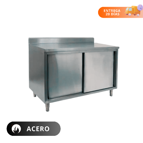 Gastrox Gabinete con Puertas Acero Inoxidable Diferentes Tamaños Acero 304
