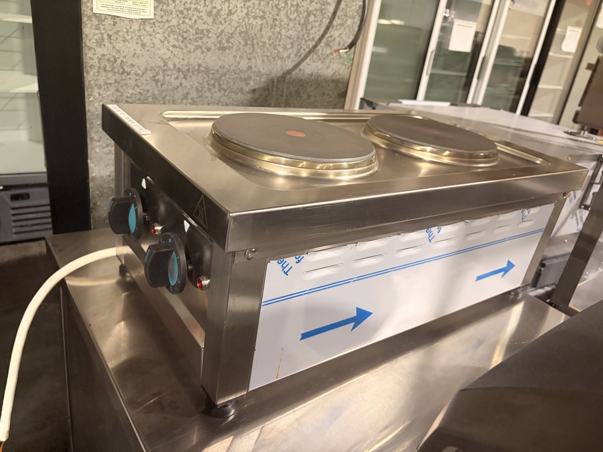 Asber Parrilla Eléctrica 2 Placas Redondas 230V ERE-400T Seminuevo