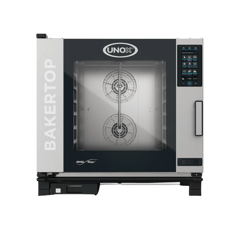 Unox Horno Combinado Bakertop 5 Charolas Eléctrico XEBC-06FS-EPRM-AL Nuevo