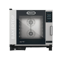Unox Horno Combinado Bakertop 5 Charolas Eléctrico XEBC-06FS-EPRM-AL Nuevo