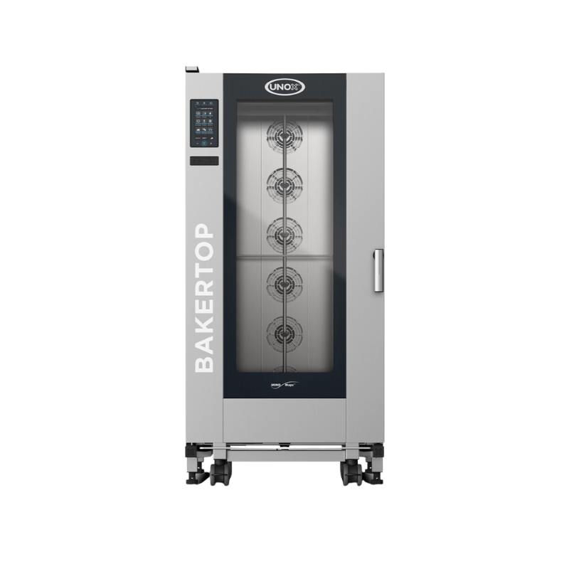 Unox Horno Combinado Bakertop 16 Charolas a Gas XABL-16FS-GPRS-AL Nuevo