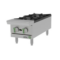 Asber Parrilla gas natural 2 quemadores acero inox AEHP-2-12-EM-NG Nuevo