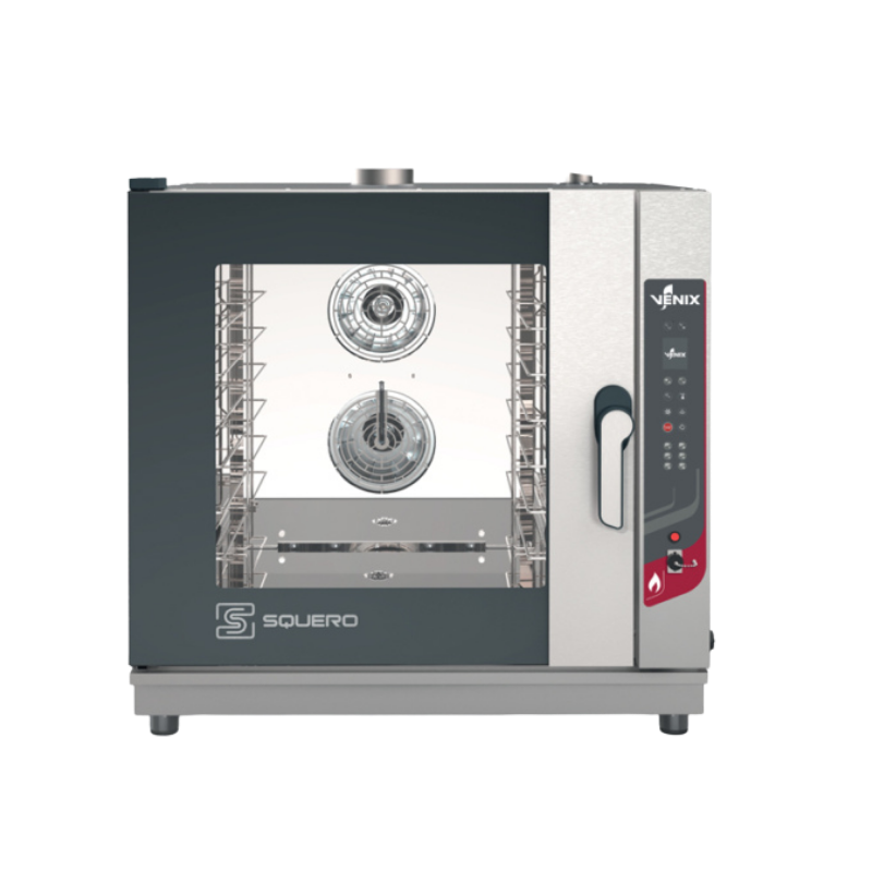 Venix Horno de convección a gas 6 bandejas 60x40 cm SQUERO SQ06ADGC Nuevo