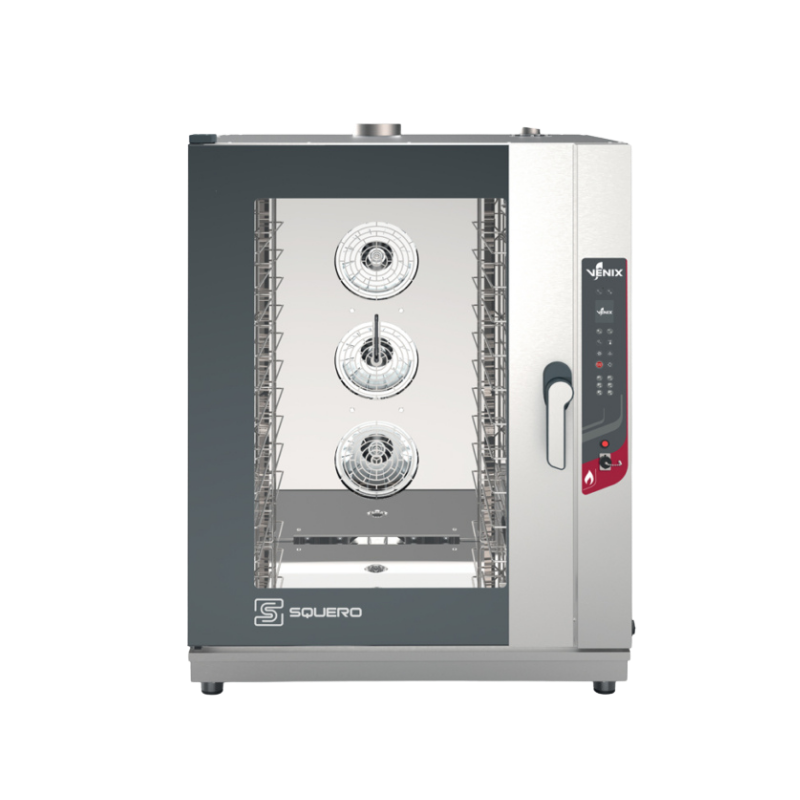 Venix Horno de conveccion a gas 10 charolas 60x40 cm SQUERO SQ10ADGC Nuevo