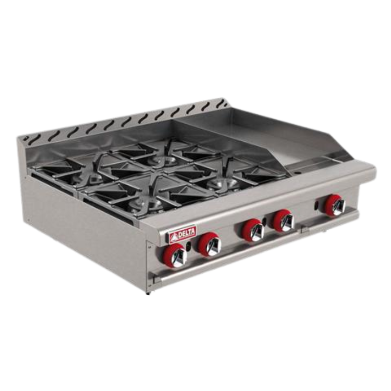Delta Parrilla y plancha a gas mixto 2-4-1-G-MIX Nuevo