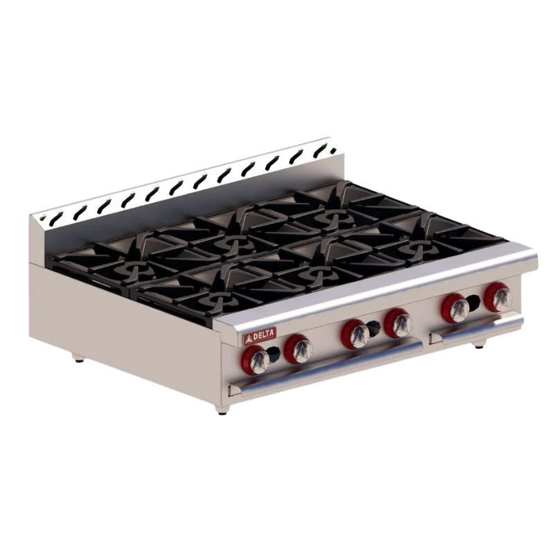 Delta Parrilla a gas 6 quemadores mixto 3-6-MIX Nuevo