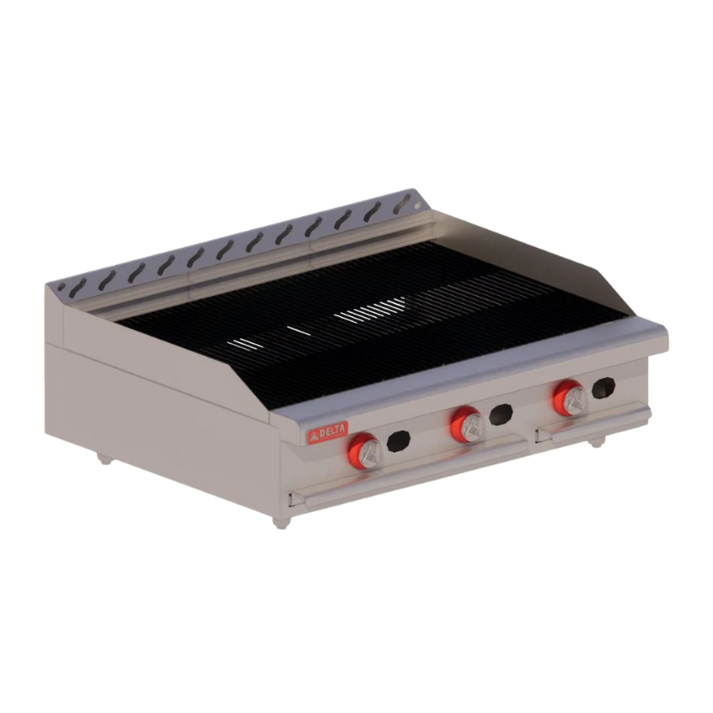 Delta Asador a gas 3 quemadores mixto 3-ASR-MIX Nuevo
