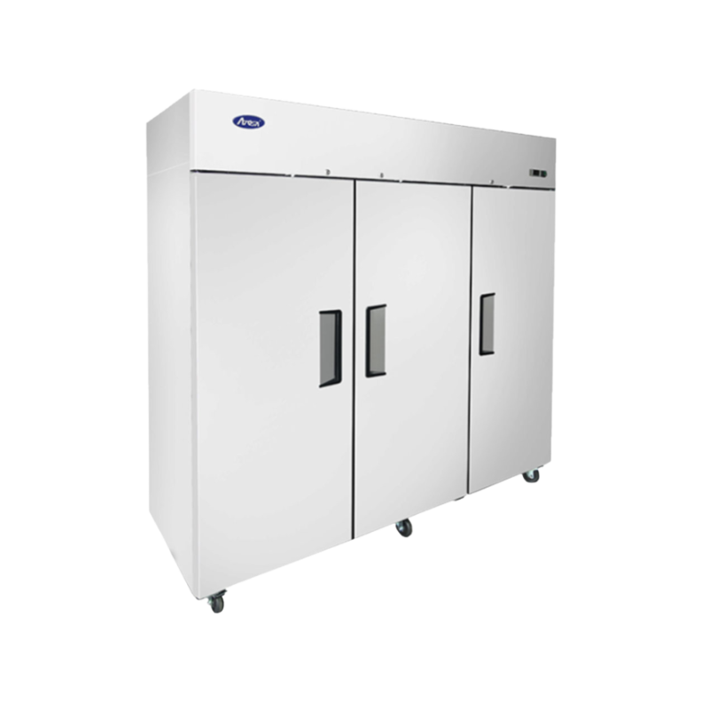 Atosa Congelador Vertical de 3 Puertas Solidas 71 Pies MBF8504GR Seminuevo