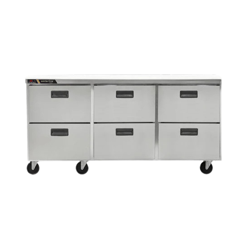 Centerline Refrigerador bajo barra 6 cajones 72