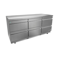 Asber Mesa refrigerada bajo mostrador 6 cajones AUTR-72-D6 P HC Nuevo