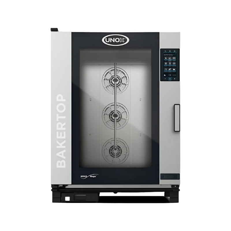 Unox Horno combinado eléctrico de 8 bandejas BAKERTOP XEBC-10FS-EPRM-AL con Base Seminuevo