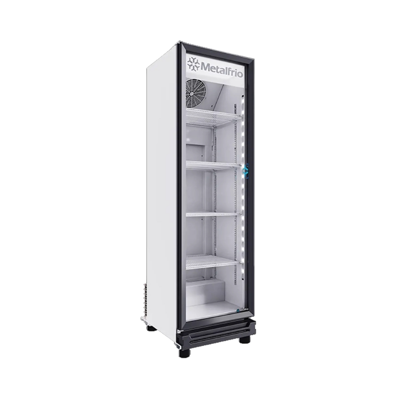 Metalfrío Refrigerador vertical 1 puerta cristal 10,4 pies RB100 Nuevo