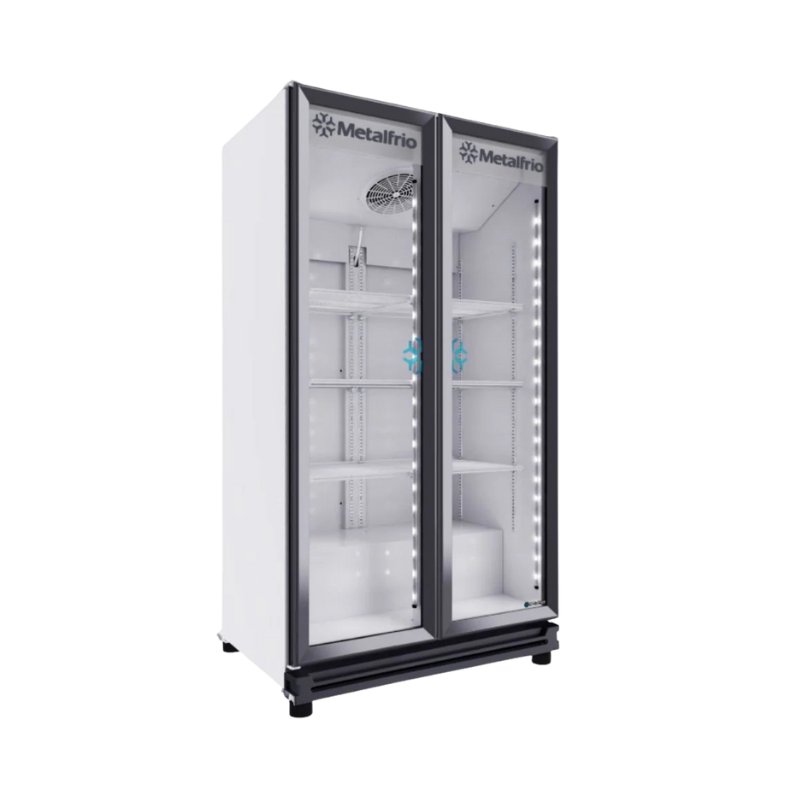 Metalfrío Refrigerador vertical 2 puertas cristal 25,5 pies RB550 Nuevo