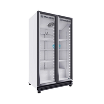 Metalfrío Refrigerador vertical 2 puertas cristal 25,5 pies RB550 Nuevo